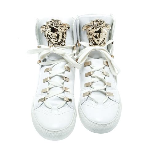 versace high tops cheap|versace high top sneakers white.